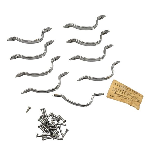Chromium Plated Cabinet Catch Pulls Knobs Vintage Missing Knobs Incomplete 9 - Picture 5 of 6
